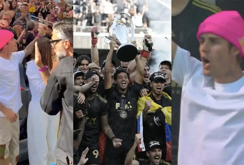 Justin Bieber vivi&oacute; &eacute;picamente el triunfo del LAFC de Carlos Vela en la MLS.