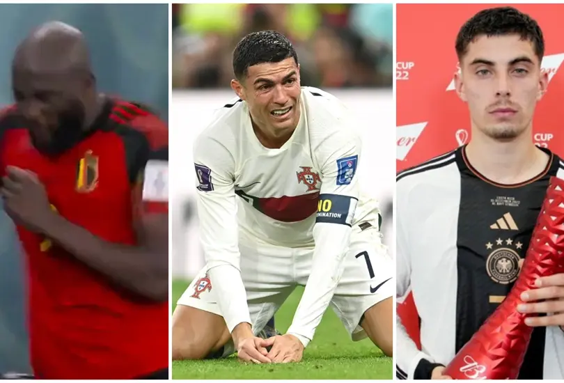 Tras la eliminaci&oacute;n de las diferentes selecciones de Qatar 2022, jugadores protagonizaron escenas de l&aacute;grimas y berrinches.