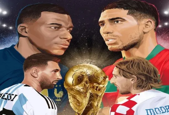 Mbappé, Messi, Hakimi y Modric buscan conseguir la Copa Mundial. 