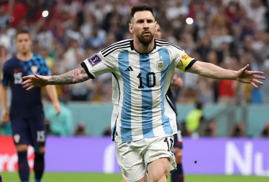 Lionel Messi puso en ventaja a Argentina ante Croacia en las semifinales de Qatar 2022.