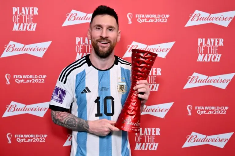 Messi ha ganado en cuatro ocasiones el premio al mejor jugador del partido en Qatar 2022.<br>(Foto: @fifaworldcup_es)
