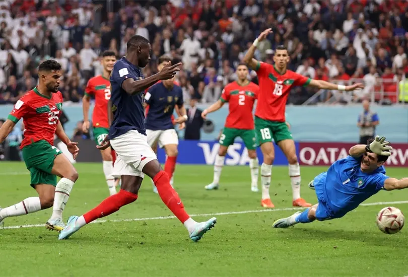 Francia celebra su pase a la Final de Qatar 2022.