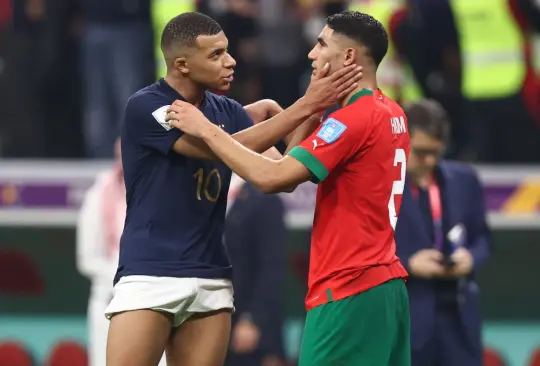 Mbappé le envió un tierno mensaje a Hakimi después del juego de semifinales de Qatar 2022 entre Francia y Marruecos.