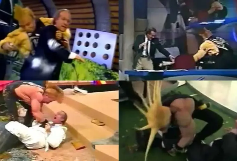 José Ramón Fernández y el Hooligan han protagonizado batallas épicas en los sets de TV Azteca. José Ramón Fernández y el Hooligan han protagonizado batallas épicas en los sets de TV Azteca.