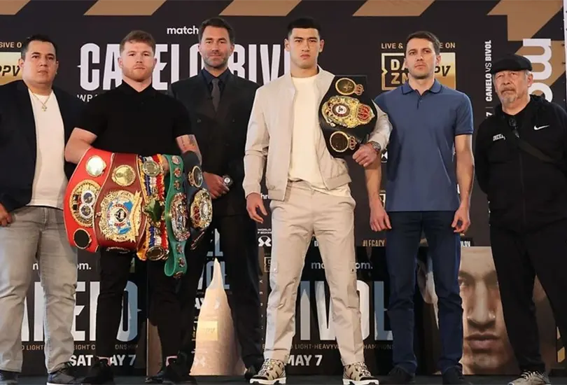 Dmitry Bivol le respondi&oacute; el reto a Sa&uacute;l Canelo &Aacute;lvarez y le mand&oacute; un contundente mensaje de cara a la posible revancha.