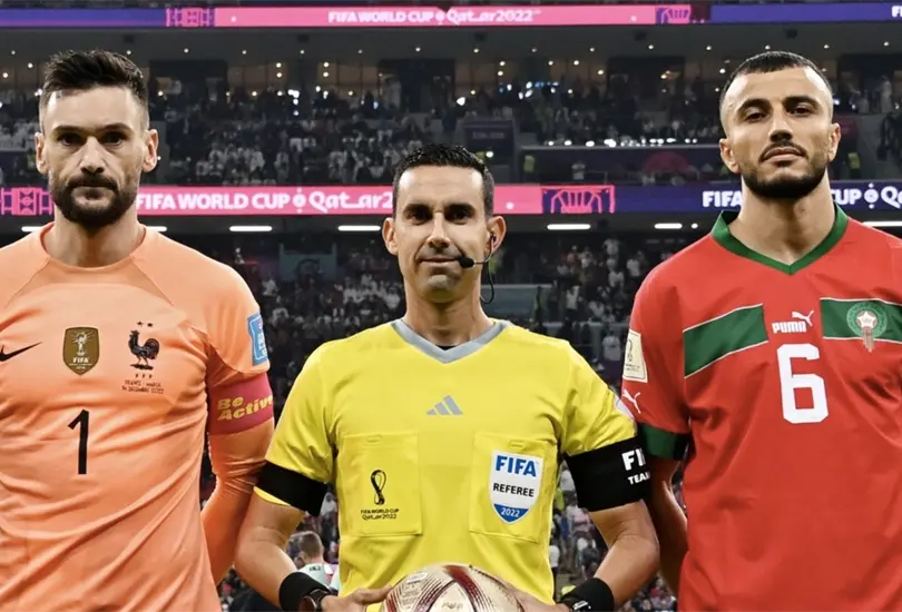 C&eacute;sar Ramos Palazuelos tuvo una actuaci&oacute;n llena de contrastes en el partido entre Francia y Marruecos.