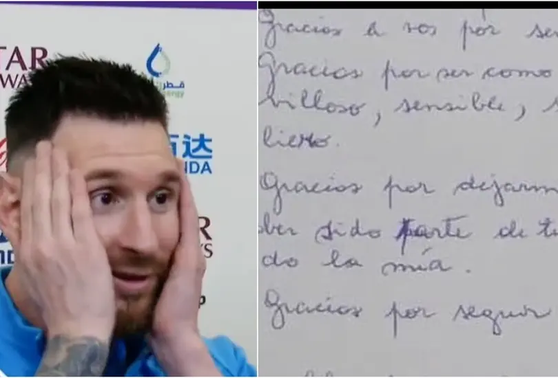 La primera maestra de Messi en primaria le escribi&oacute; una carta
