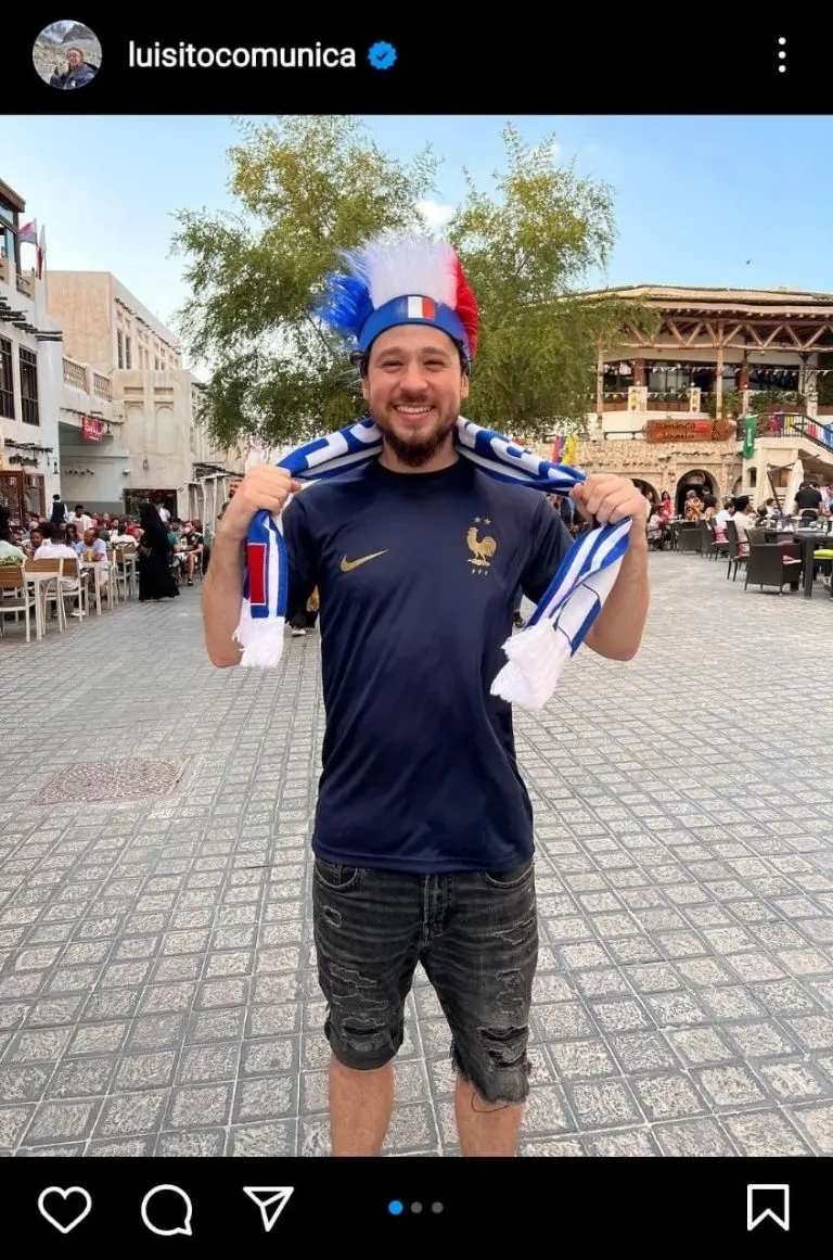 Luisito Comunica tratando de salar a Francia.<br>(Foto: Captura de pantalla)
