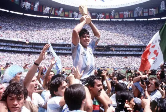 Diego Maradona acompañó a Argentina en su triunfo en Qatar 2022