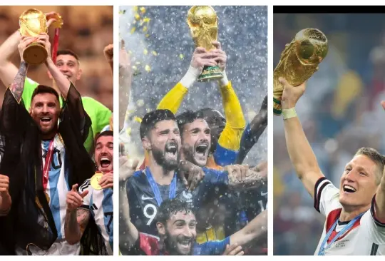 Argentina, Francia y Alemania han sido los últimos campeones del Mundial.