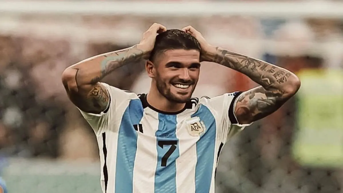 7. RODRIGO DE PAUL - El mediocampista argentino de 28 años y jugador del Atlético de Madrid fue el guardaespaldas de Lionel Messi durante 666 minutos distribuidos en los siete partidos de Argentina en el Mundial.