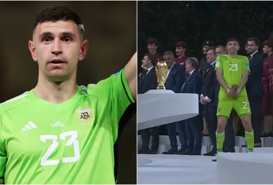 El Dibu Martínez generó polémica en redes sociales después de la celebración tras coronarse en Qatar 2022.