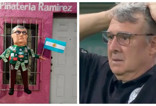 La piñata del Tata Martino ya es tendencia en redes sociales. 