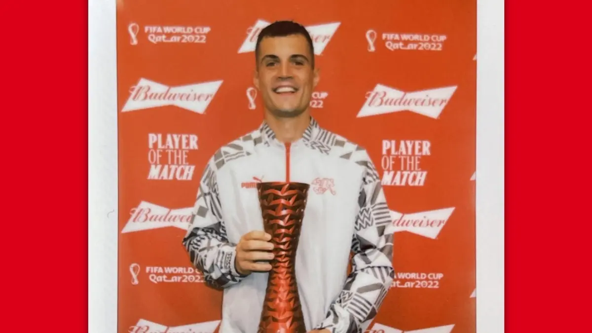 GRANIT XHAKA. El futbolista y capitán de Suiza contribuyó de gran manera al ritmo del partido en la victoria 2-3 sobre Serbia.