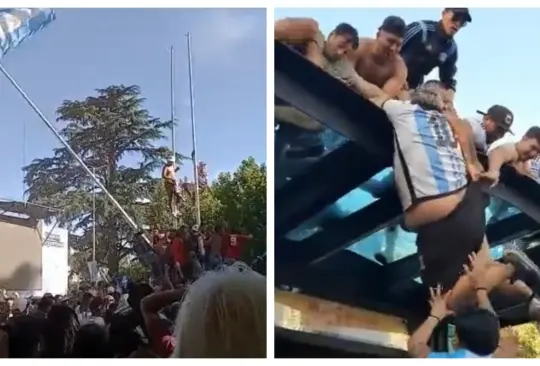 Algunos aficionados argentinos no han tomado las mejores decisiones a la hora de festejar el título Mundial de su selección.