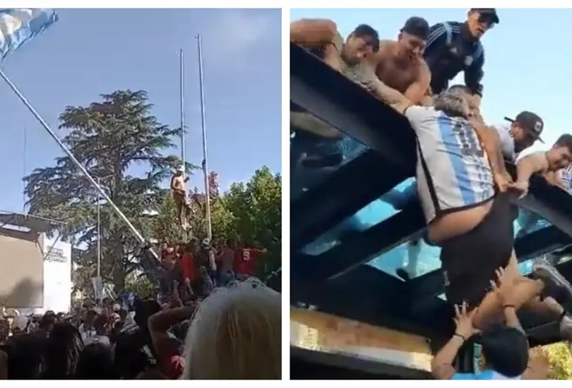 Algunos aficionados argentinos no han tomado las mejores decisiones a la hora de festejar el t&iacute;tulo Mundial de su selecci&oacute;n.