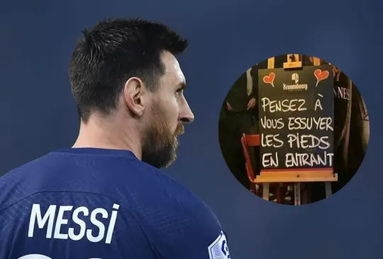 La camiseta de Lionel Messi ahora se usa como tapete en Francia.