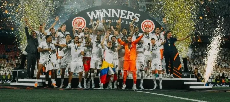 El Frankfurt se coronó campeón de la Europa League.<br>(Foto: @eintracht_esp)