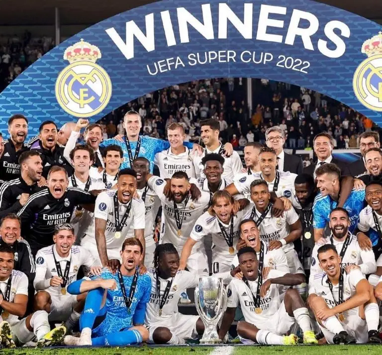Real Madrid ganó la Supercopa de Europa.<br>(Foto: @realmadrid)