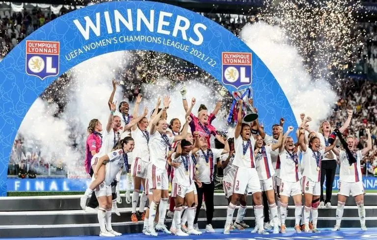 El equipo femenil del Lyon se coronó campeón de la Champions.<br>(Foto: wchampionsleague)