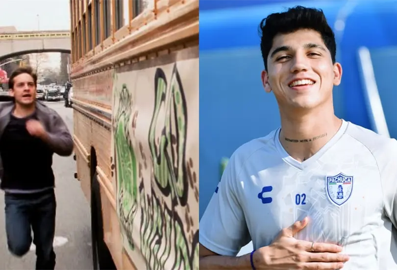 Kevin &Aacute;lvarez correte&oacute; el autob&uacute;s de Pachuca.