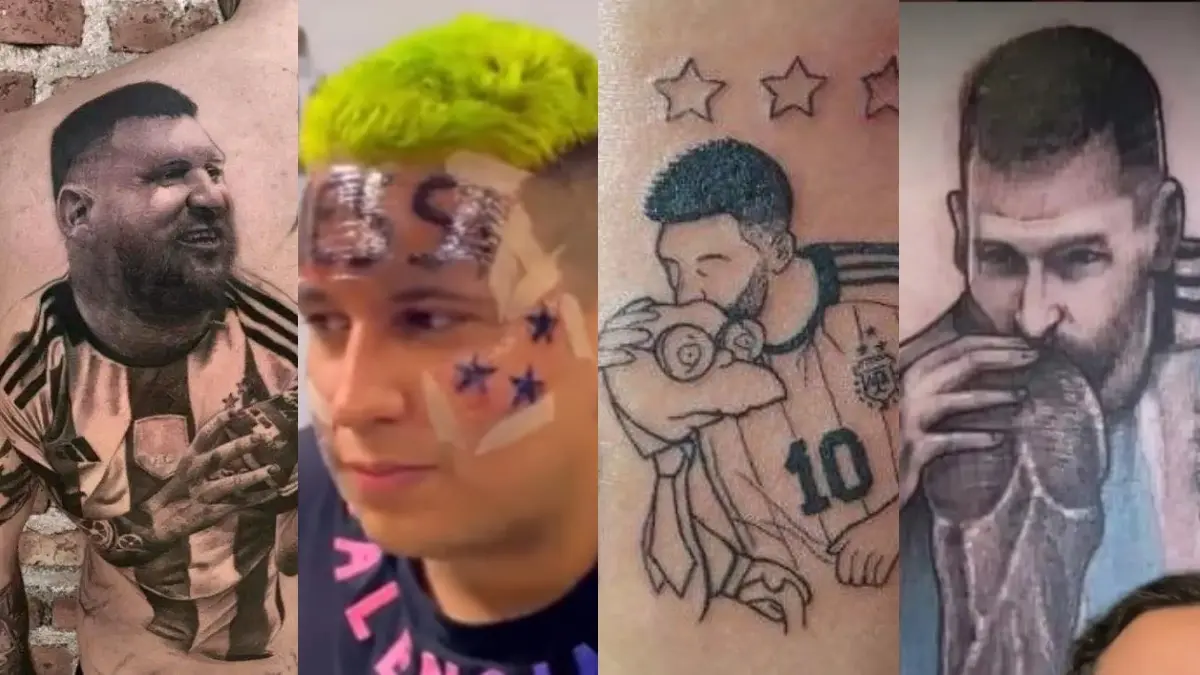 Seguidores de Lionel Messi y aficionados de Argentina se han realizado tatuajes extraños y fuera de lo común.