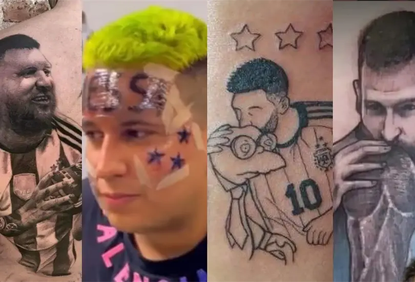 Seguidores de Lionel Messi y aficionados de Argentina se han realizado tatuajes extra&ntilde;os y fuera de lo com&uacute;n.