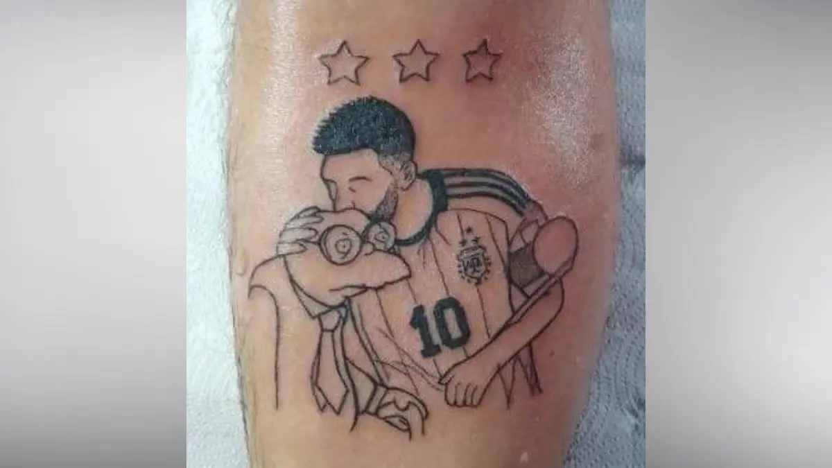 Los tatuajes más extraños de Lionel Messi y Argentina tras ganar el Mundial de Qatar 2022