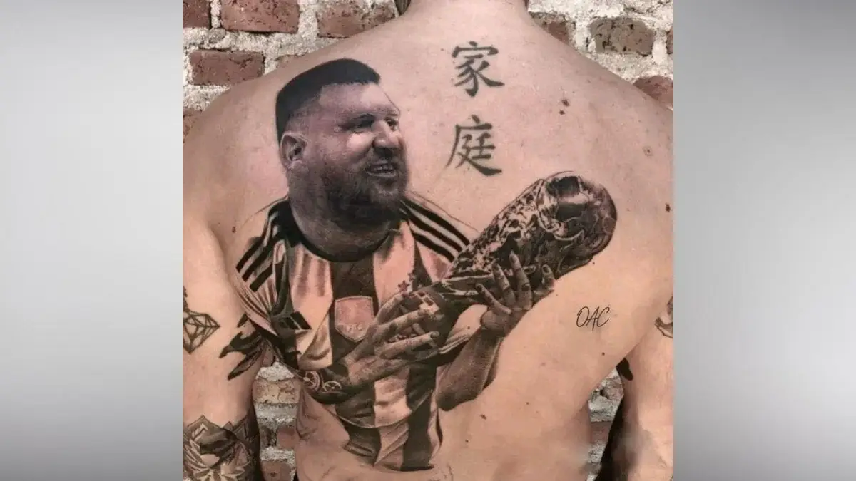 Los tatuajes más extraños de Lionel Messi y Argentina tras ganar el Mundial de Qatar 2022