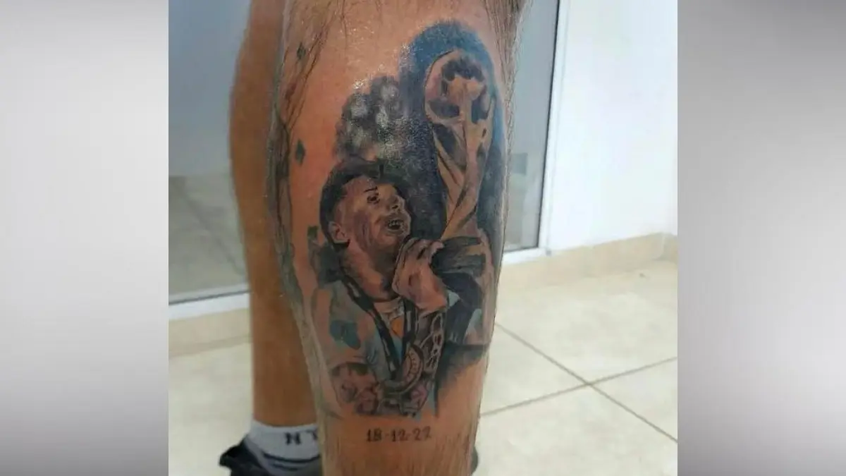 Los tatuajes más extraños de Lionel Messi y Argentina tras ganar el Mundial de Qatar 2022