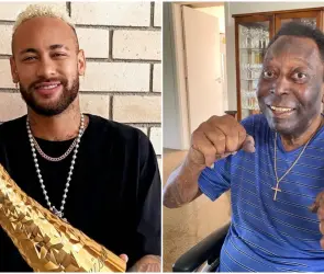 "Jugador de la historia, sólo uno", las emotivas palabras de Neymar a Pelé tras trofeo honorífico