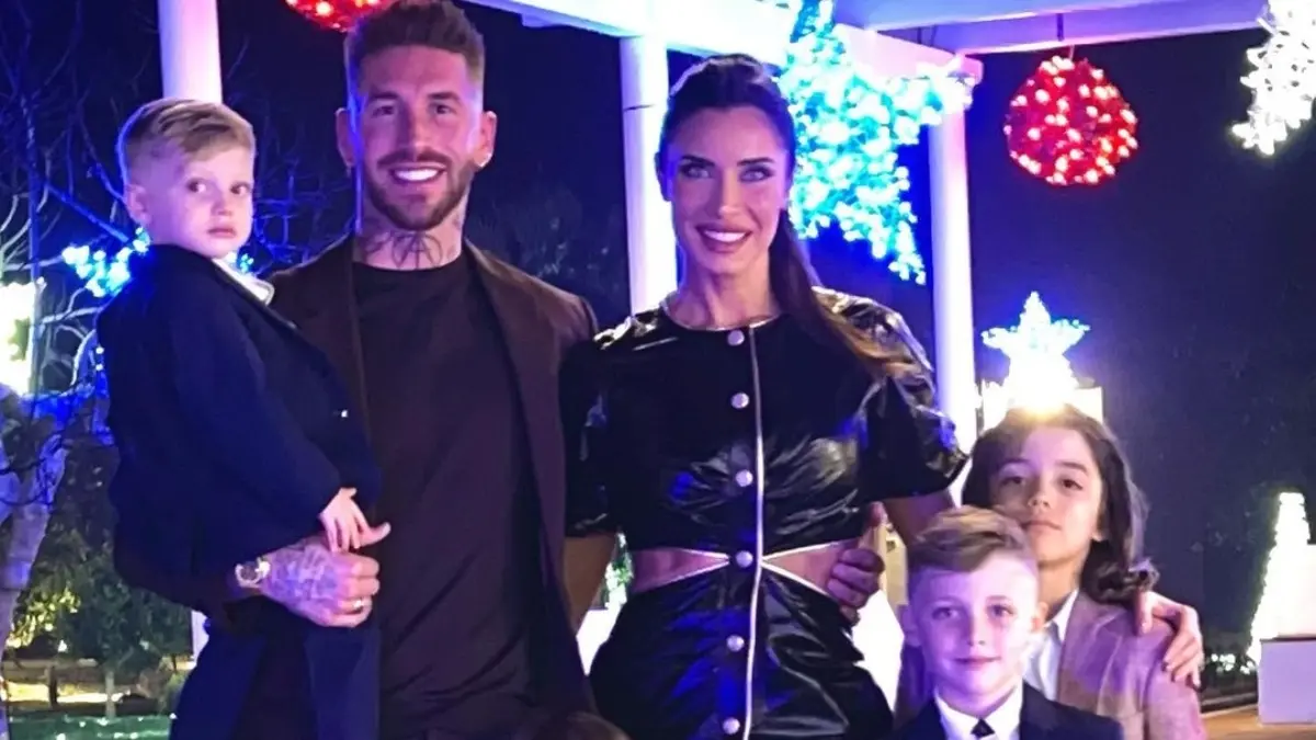 Sergio Ramos disfrut&oacute; de la compa&ntilde;&iacute;a de su esposa, Pilar Rubio, y cada uno de sus cuatro hijos varones.