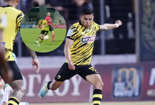 Orbelín Pineda anotó un GOLAZO en la victoria del AEK Atenas sobre el Volos