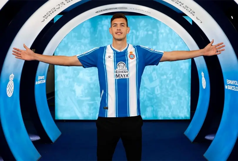 C&eacute;sar Montes fue presentado oficialmente por el Espanyol