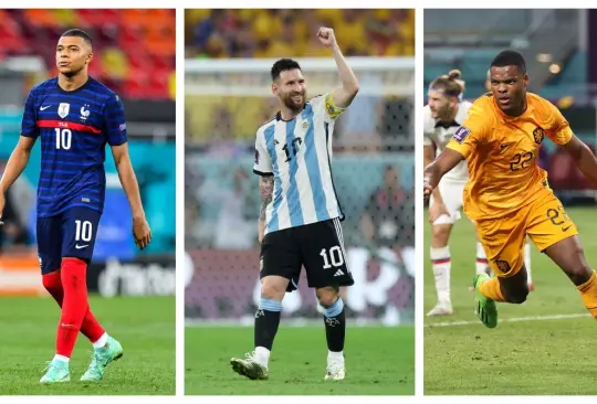 Mbappé, Messi y Dumfries buscarán seguir en buen momento para guiar a sus selecciones a las Semifinales de Qatar 2022.