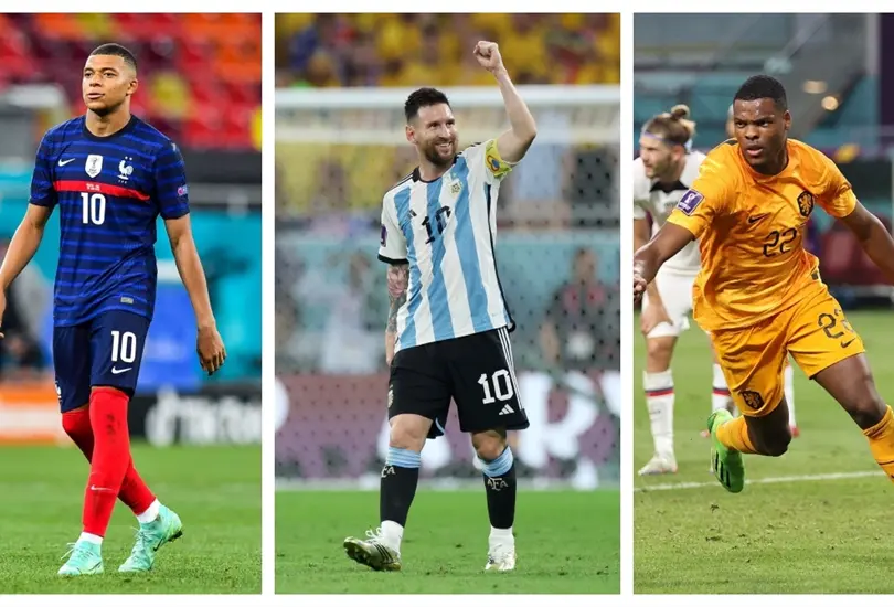 Mbapp&eacute;, Messi y Dumfries buscar&aacute;n seguir en buen momento para guiar a sus selecciones a las Semifinales de Qatar 2022.