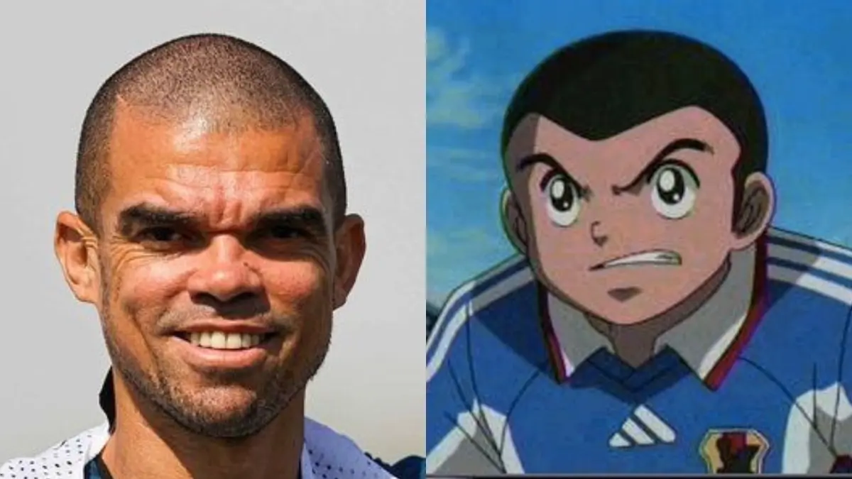 PEPE / TOM MISAKI. El defensor portugués fue comparado con uno de los amigos de Oliver debido a su labor defensiva y apariencia con cabello corto.