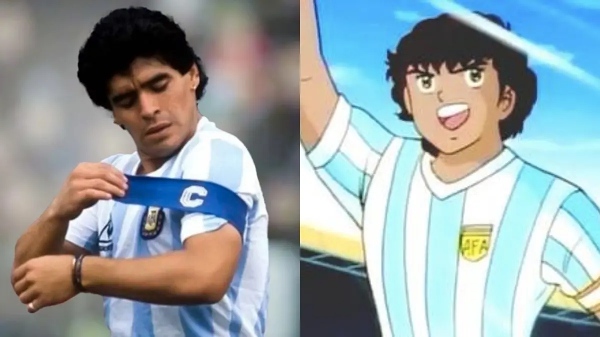 JUAN DÍAZ / MARADONA. El 'Diego' también tuvo su dedicatoria dentro de la icónica serie de futbol, esto al ser representado con el futbolista estrella y capitán de la Selección de Argentina.