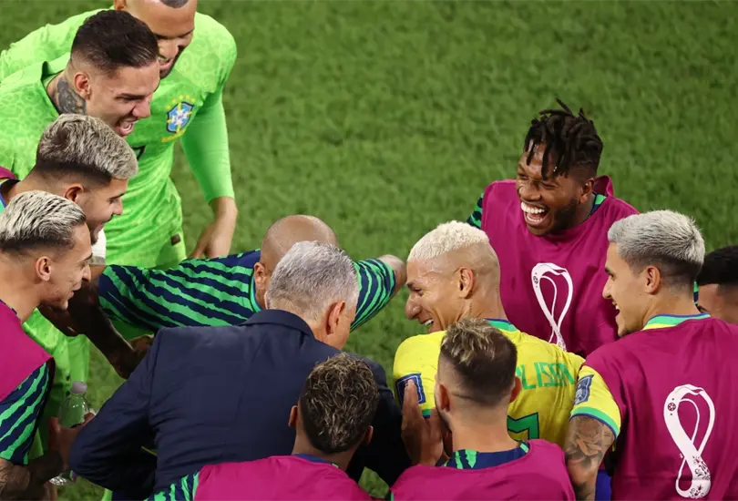El gol de Richarlison puso a bailar a Tite en la victoria de Brasil sobre Corea del Sur. El gol de Richarlison puso a bailar a Tite en la victoria de Brasil sobre Corea del Sur.