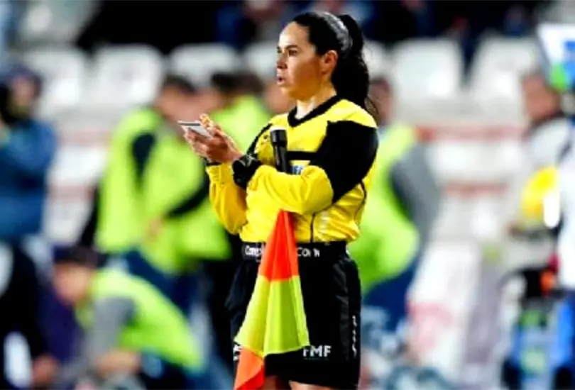 Karen D&iacute;az represent&oacute; al arbitraje mexicano en el Mundial de Qatar 2022. 