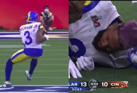 La dura lesión de Odell Beckham Jr. durante el Super Bowl LVI; ¿vuelve al campo?