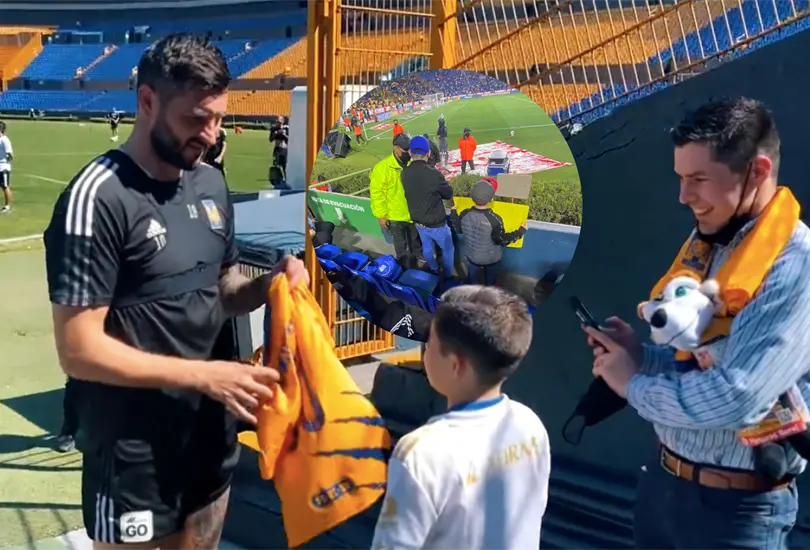 Tigres sorprende con gran regalo al niño al que le quitaron su cartel Tigres sorprende con gran regalo al niño al que le quitaron su cartel