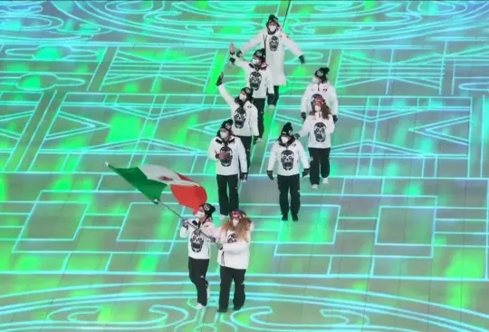 Así se presentó la delegación mexicana en la ceremonia de Apertura de Beijing 2022 Así se presentó la delegación mexicana en la ceremonia de Apertura de Beijing 2022