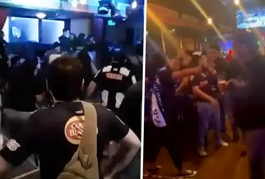 Aficionados de Rayados protagonizan pelea en Abu Dhabi