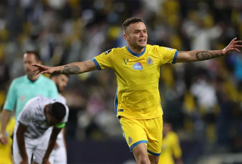 Cabecita Rodr&iacute;guez debuta con gol en goleada del Al-Nassr