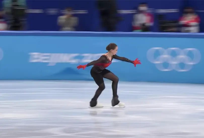 Video: Kamila Valieva hace historia con su salto cu&aacute;druple en Beijing 2022
