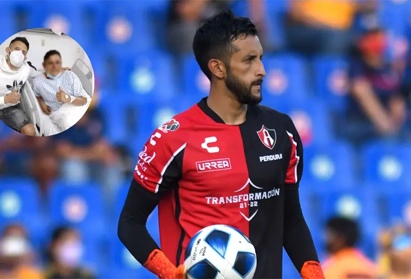 Camilo Vargas visit&oacute; a un aficionado que fue herido en el Estadio Corregidora