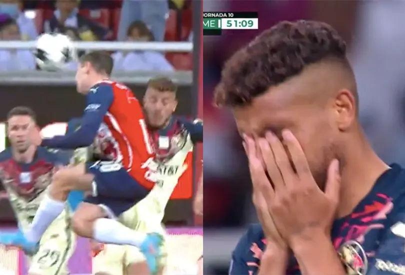 Dos Santos se fue expulsado en su primer Cl&aacute;sico Nacional.
