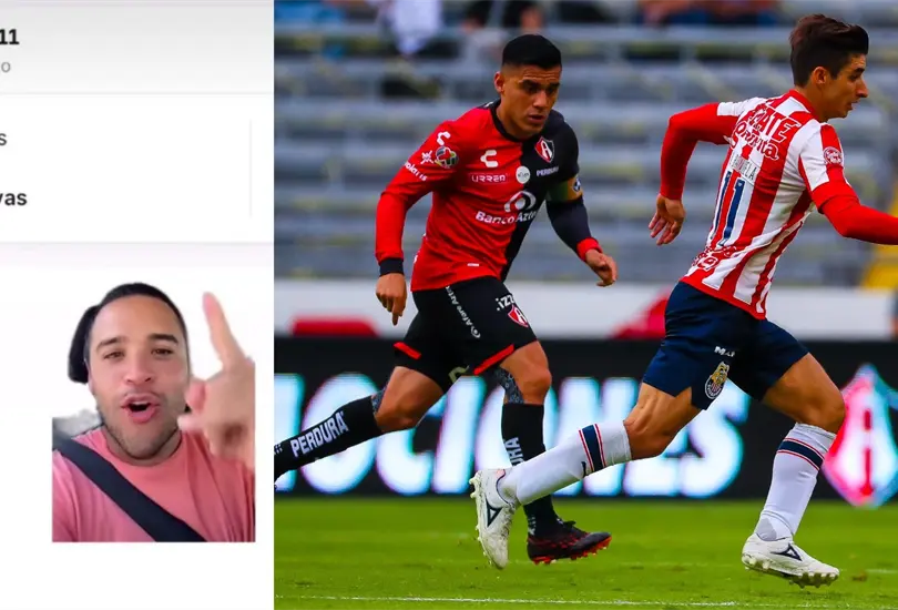 TikToker chileno se mofa del Atlas vs Chivas y aficionados responden