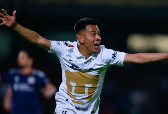 Saucedo celebra el gol del empate global. Saucedo celebra el gol del empate global.